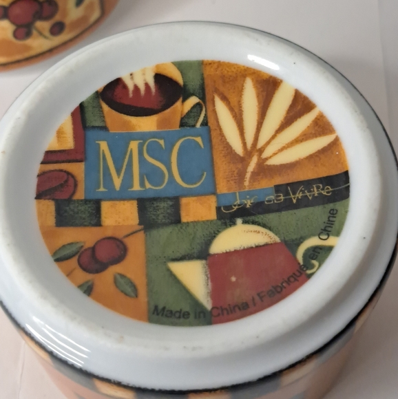 Stackable Coffee Creamer Sugar Bowl French Midcentury Modern. - Picture 4 of 12